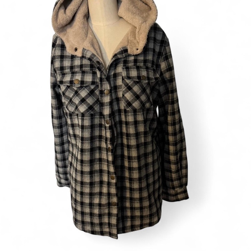 Cozy Plaid Hooded Women's Sweater